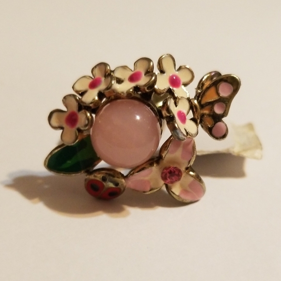 ❗5 For $2️⃣5️⃣ Bundle Sale❗️Pink Opalette Garden Crystal Ring - Picture 4 of 7